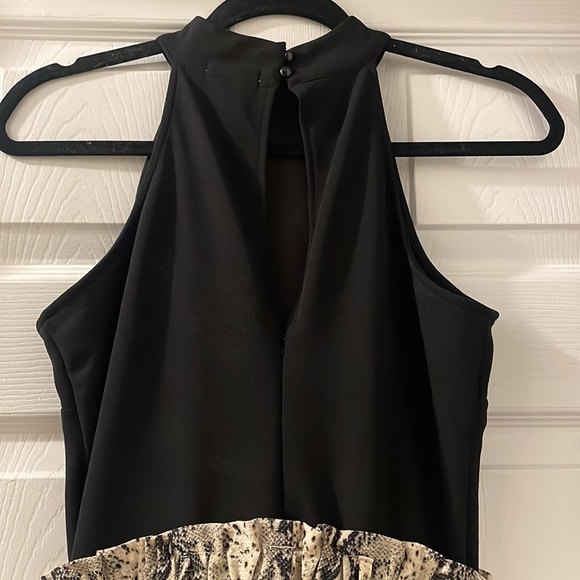 Francesca’s black and snakeskin pantsuit - Picture 3 of 4